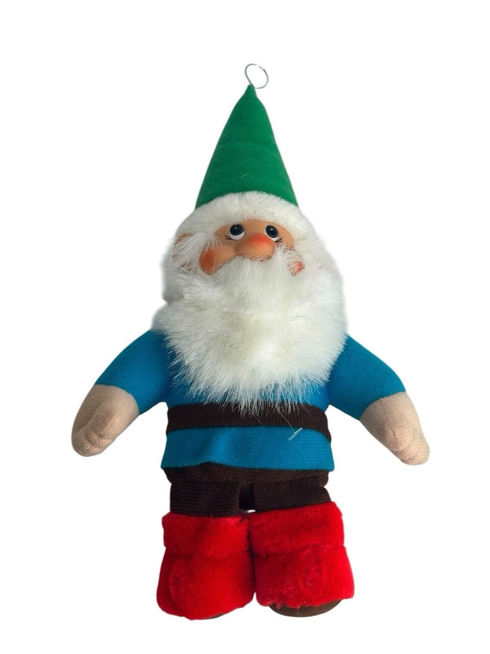 Vintage Schlenker Zwerg plush GNOME elf Red Green Blue Troll